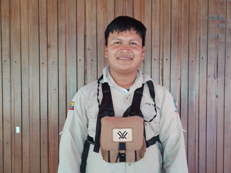 Jorge Payaguaje, English, Spanish and Paicoca speaking naturalist guide at Cuyabeno Dolphin Lodge